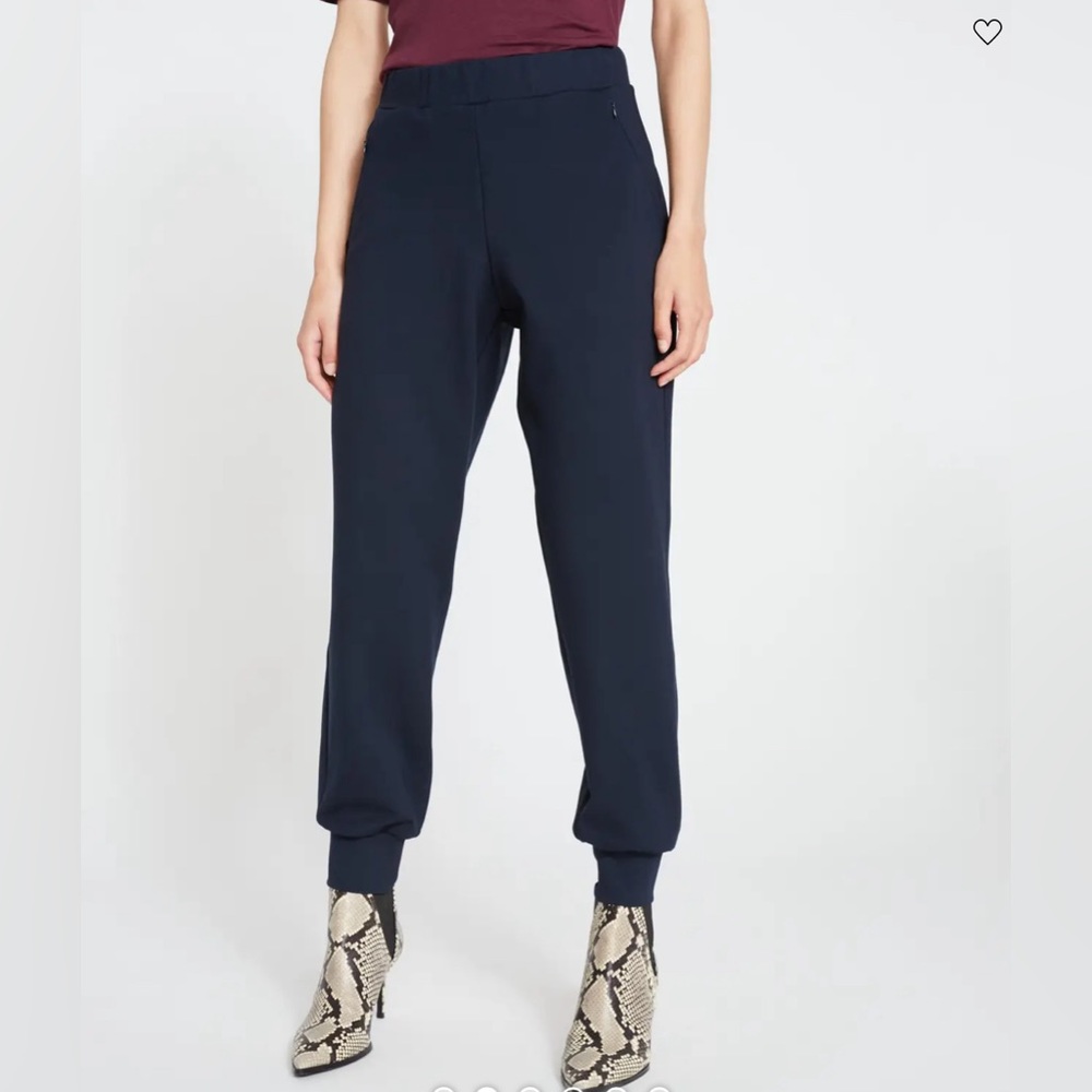 Universal Standard Luxe Laid-Back Ponte Navy Joggers size 18-20